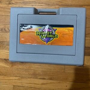 K'NEX Genuine Vintage EMPTY Storage Box Case. 16x11.5x4.5in  Hard Plastic Gray